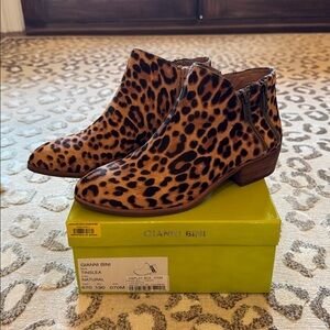 Gianni Bini Tinslea Leopard Ankle Boots
